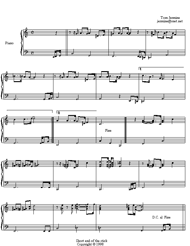 Transcrirt for Short end of the stick