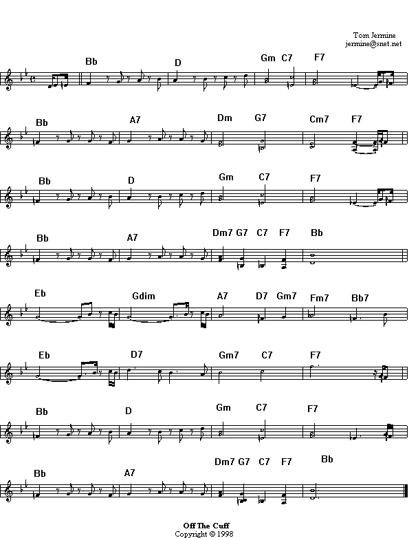 Transcrirt for Off The Cuff