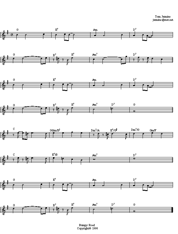 Transcrirt for Bumpy Road