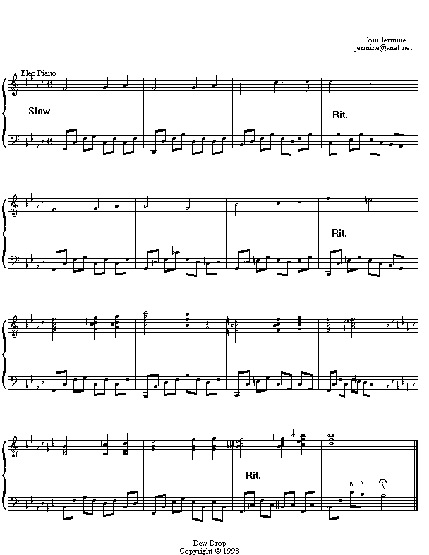 Transcrirt for Dew Drop